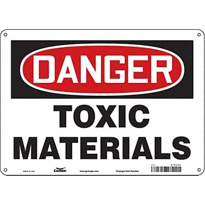 Safety Sign 10 in x 14 in Aluminum