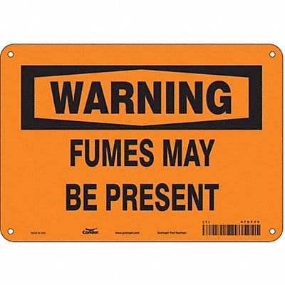 Safety Sign 7 in x 10 in Aluminum