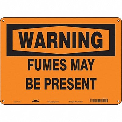 Safety Sign 10 in x 14 in Aluminum