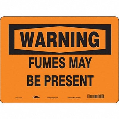 Safety Sign 10 in x 14 in Vinyl
