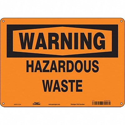 Safety Sign 10 in x 14 in Aluminum