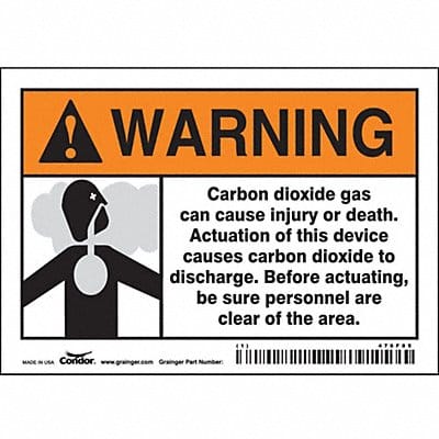 Safety Sign 3 1/2 inx5 in Vinyl