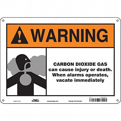 Safety Sign 10 in x 14 in Aluminum