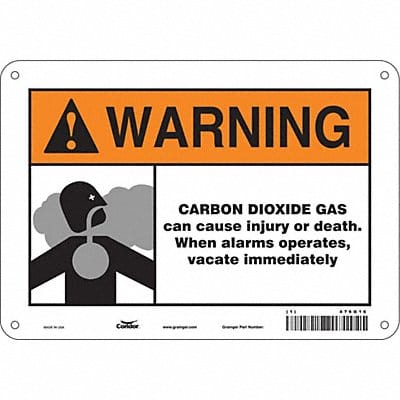 Safety Sign 7 inx10 in Polyethylene