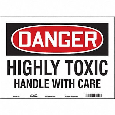 Safety Sign 10 in x 14 in Vinyl