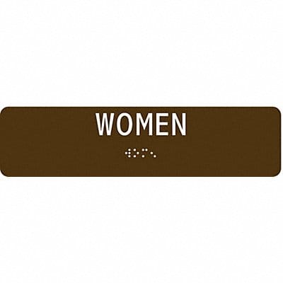 ADA Braille Facility Sign 2 in x 8 in