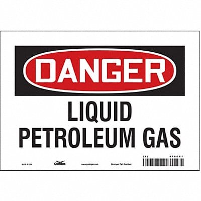 Safety Sign 7 in x 10 in Vinyl