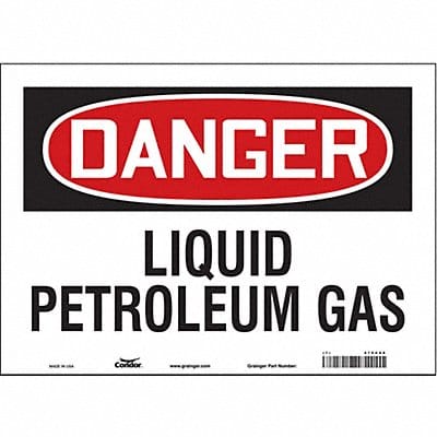 Safety Sign 10 in x 14 in Vinyl