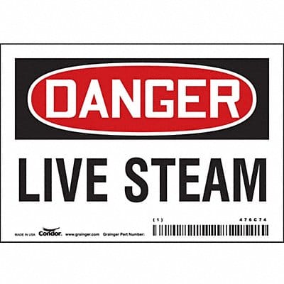 Safety Sign 3 1/2 inx5 in Vinyl