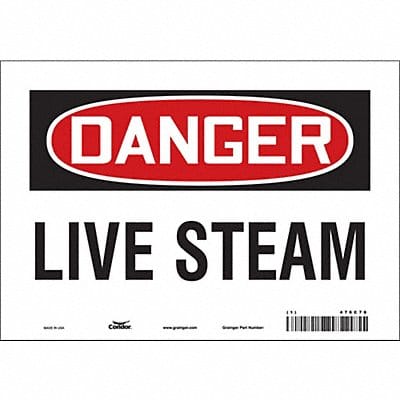 Safety Sign 7 in x 10 in Vinyl