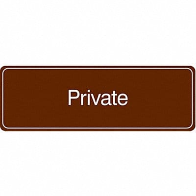 Facility Sign 3 in x 9 in Acrylic