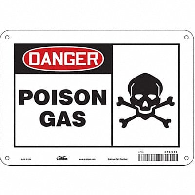 Safety Sign 7 inx10 in Polyethylene