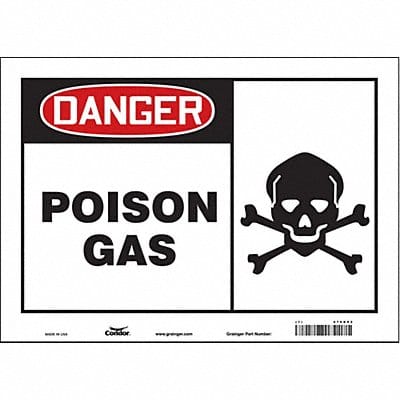 Safety Sign 10 in x 14 in Vinyl