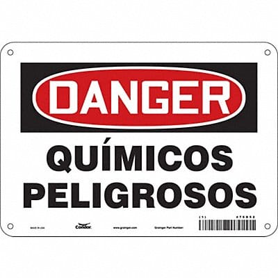 Safety Sign 7 in x 10 in Polyethylene