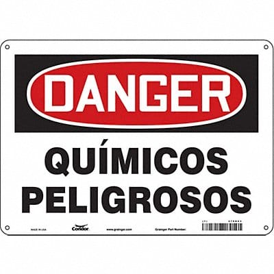 Safety Sign 10 in x 14 in Polyethylene