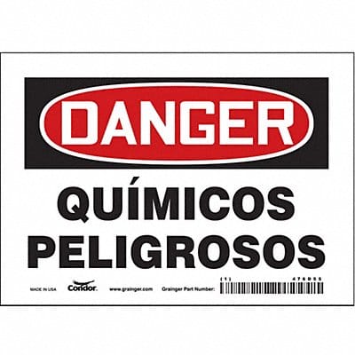 Safety Sign 5 in x 7 in Vinyl