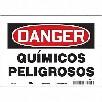 Safety Sign 7 in x 10 in Vinyl