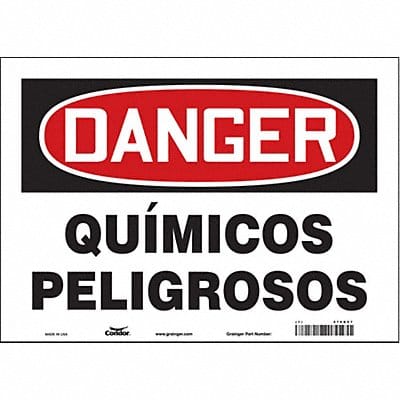 Safety Sign 10 in x 14 in Vinyl