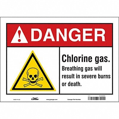 Safety Sign 10 inx14 in Vinyl