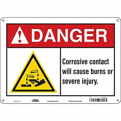 Safety Sign 10 inx14 in Aluminum