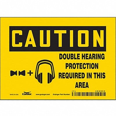 Safety Sign 5 inx7 in Vinyl