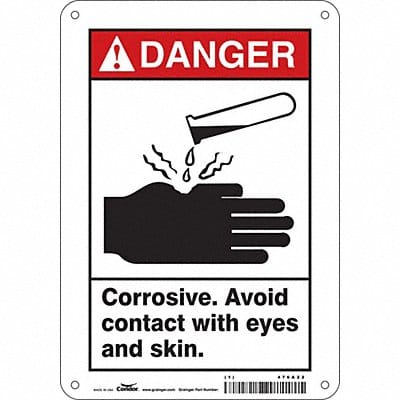 Safety Sign 10 in x 7 in Aluminum