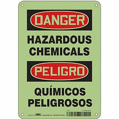 Safety Sign 10 in x 7 in Polyethylene