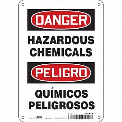 Safety Sign 10 in x 7 in Polyethylene
