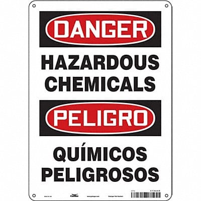 Safety Sign 14 in x 10 in Polyethylene