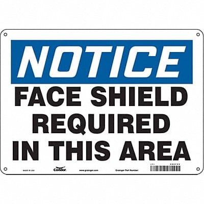 Safety Sign 10 inx14 in Aluminum