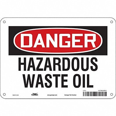 Safety Sign 7 in x 10 in Polyethylene
