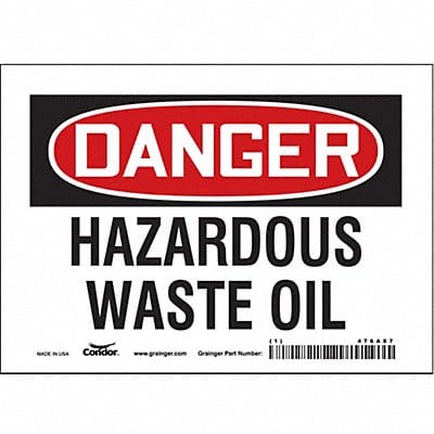 Safety Sign 5 inx7 in Vinyl