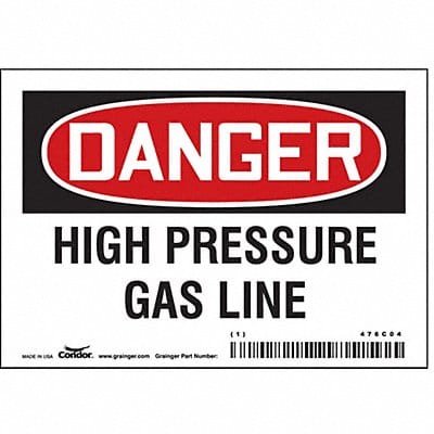 Safety Sign 3.5in x 5in Vinyl