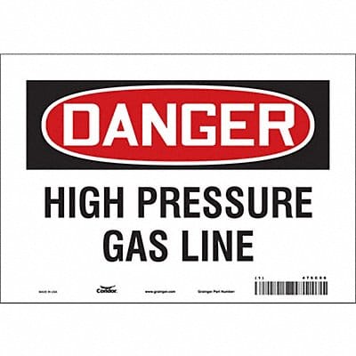 Safety Sign 7 in x 10 in Vinyl