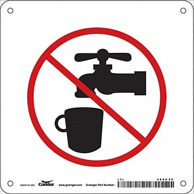 Safety Sign 7 in x 7 in Aluminum