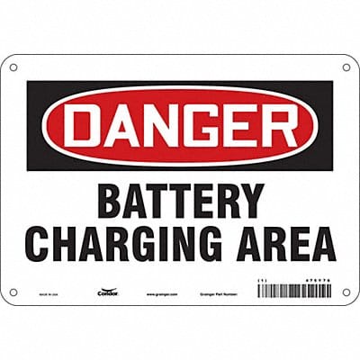 Safety Sign 7 inx10 in Polyethylene