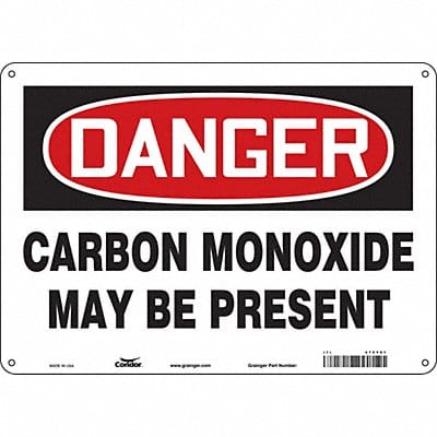 Safety Sign 10 in x 14 in Aluminum