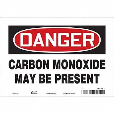 Safety Sign 7 in x 10 in Vinyl