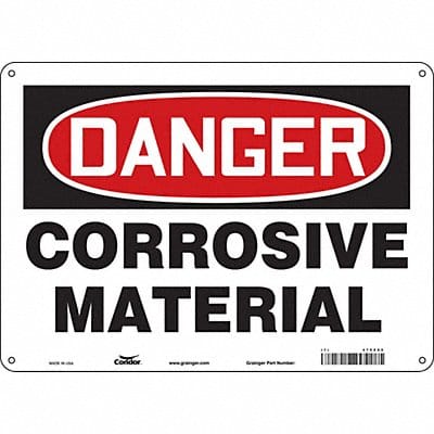 Safety Sign 10 in x 14 in Polyethylene