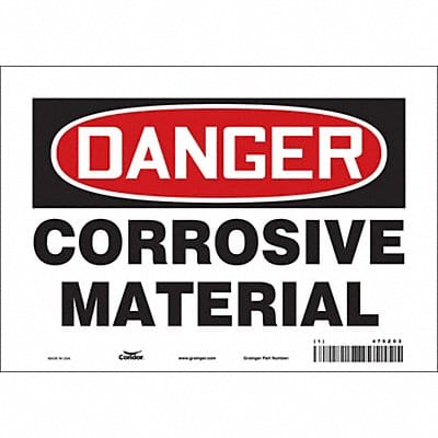 Safety Sign 7 in x 10 in Vinyl