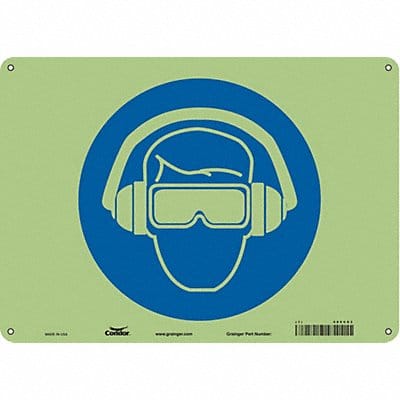 Safety Sign 10 in x 14 in Polyethylene