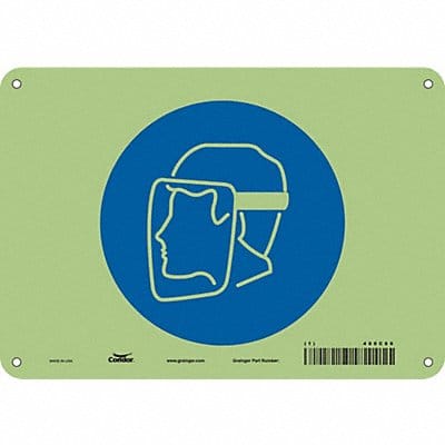 Safety Sign 7 in x 10 in Polyethylene