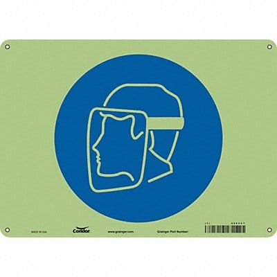 Safety Sign 10 in x 14 in Polyethylene