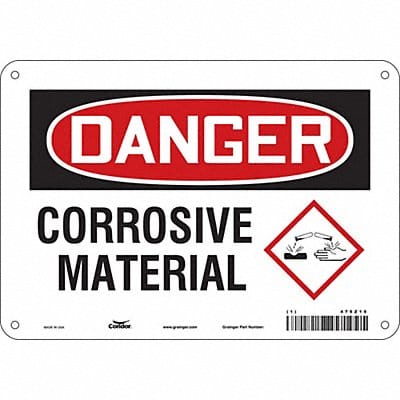 Safety Sign 7 inx10 in Polyethylene