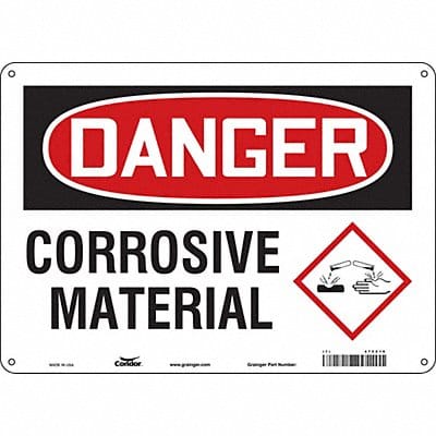 Safety Sign 10 inx14 in Polyethylene