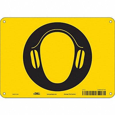 Safety Sign 7 in x 10 in Aluminum