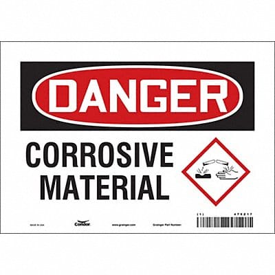 Safety Sign 7 in x 10 in Vinyl