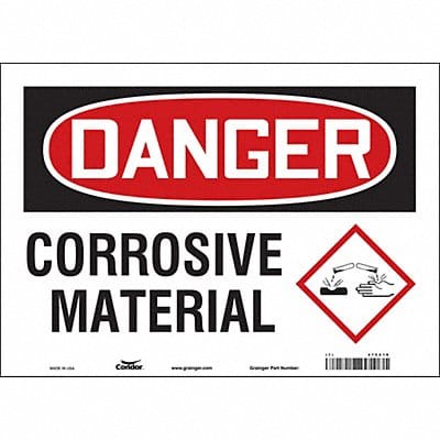 Safety Sign 10 in x 14 in Vinyl