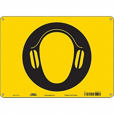 Safety Sign 10 in x 14 in Aluminum