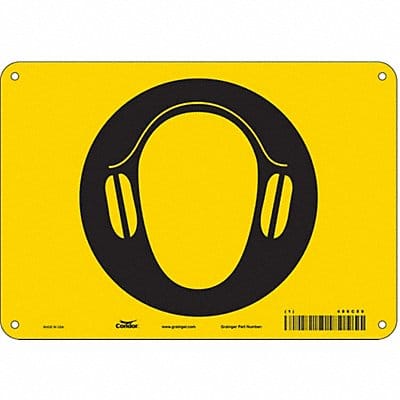 Safety Sign 7 in x 10 in Polyethylene
